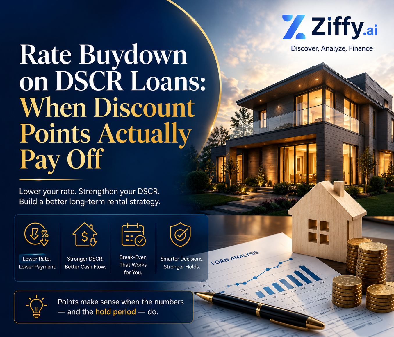 Rate Buydown on DSCR Loans: When Discount Points Actually Pay Off