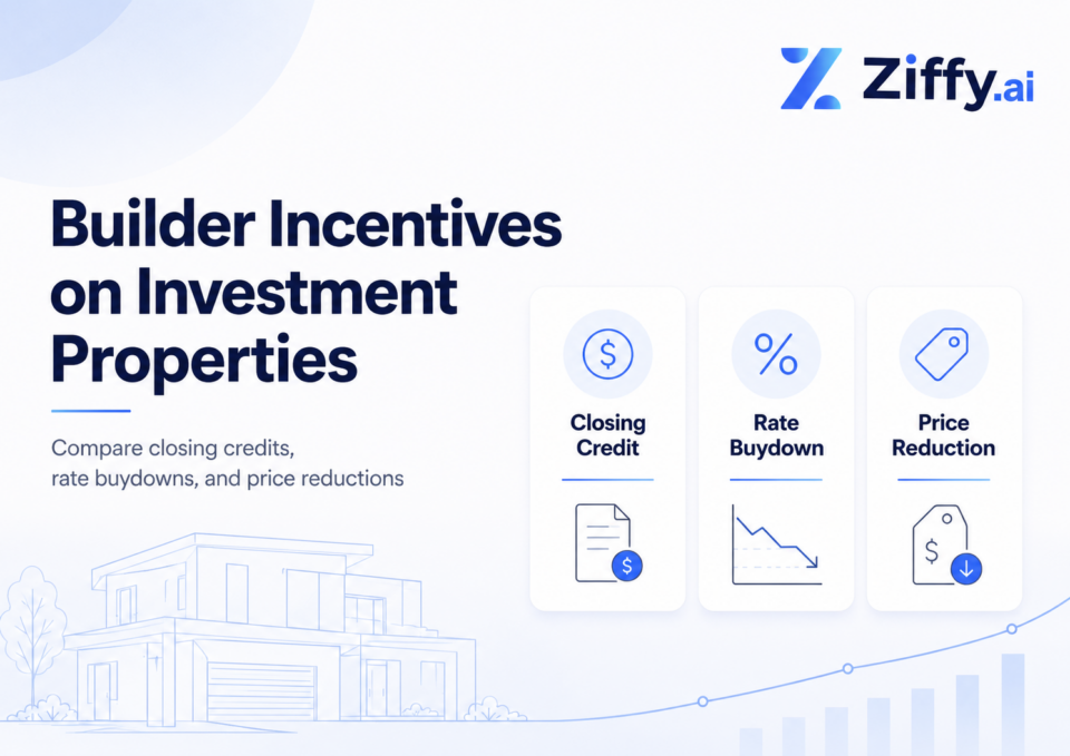 Builder Incentives on Investment Properties: When a Closing Credit, Rate Buydown, or Price Cut Actually Helps