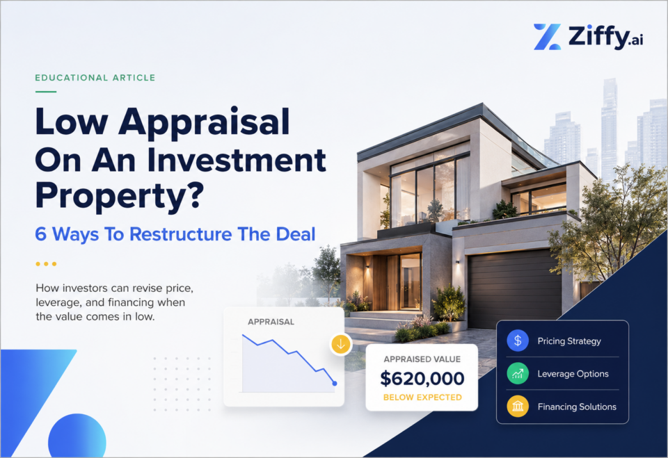 6 Ways to Restructure an Investment Property Purchase After a Low Appraisal