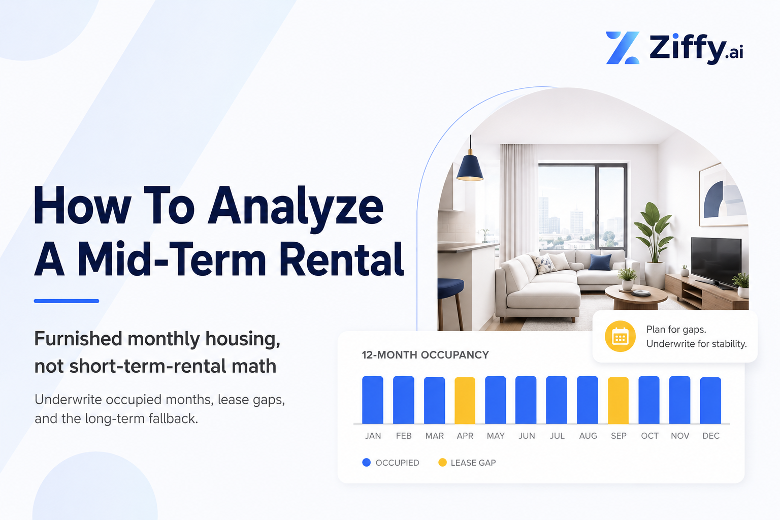 A Mid-Term Rental Is Not a Slow Airbnb: How to Underwrite 30- to 180-Day Stays