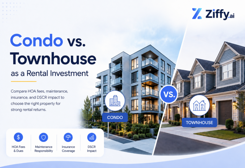Condo vs. Townhouse as a Rental Investment: HOA, Special Assessments, Insurance, and DSCR