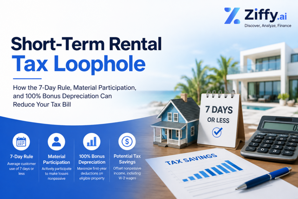 Short-Term Rental Tax Loophole in 2026: How the STR Tax Strategy Actually Works